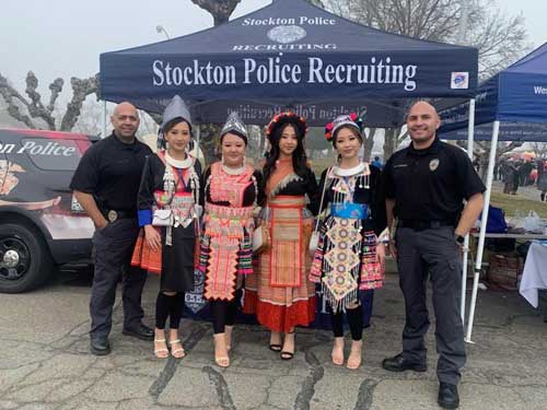 Photo of Stockton Police Recruiting at Hmong Event