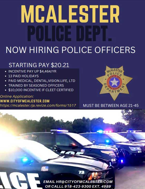 McAlester Police Recruiting Poster
