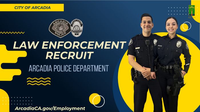 Arcadia CA PD Recruiting