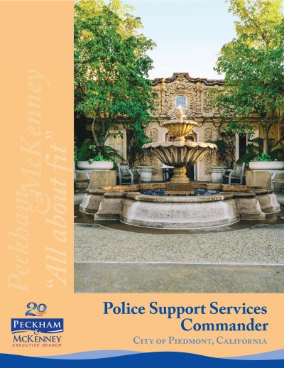 City of Piedmont - Police Support Services Commander