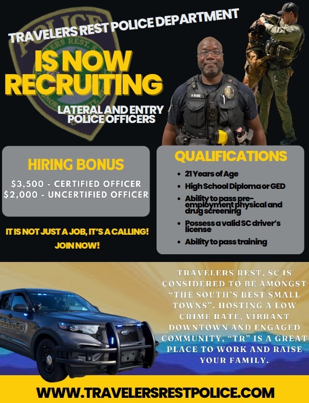 Travelers Rest PD Recruiting