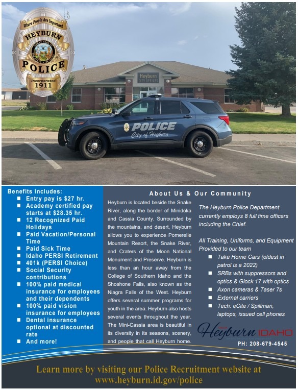Heyburn Police Flyer